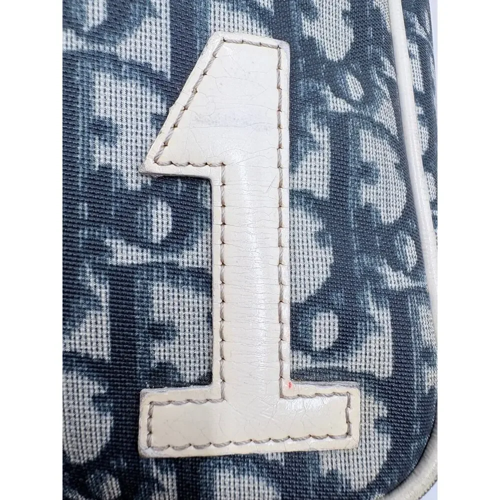 Authenticated Christian Diorissimo Monogramem Canvas Trotter Messenger Bag